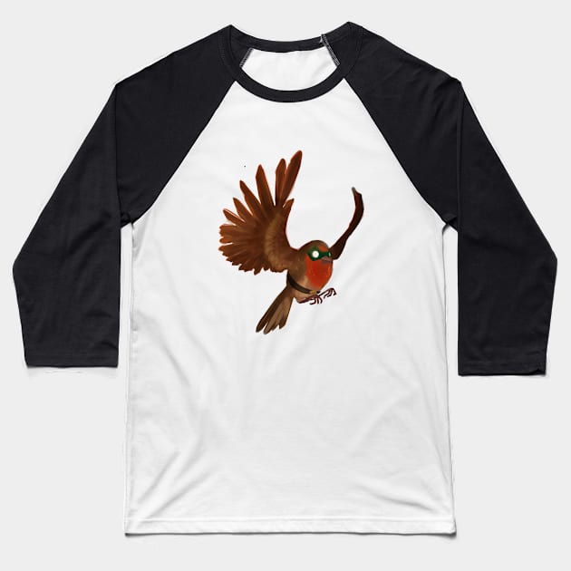 Robin Baseball T-Shirt by winterray